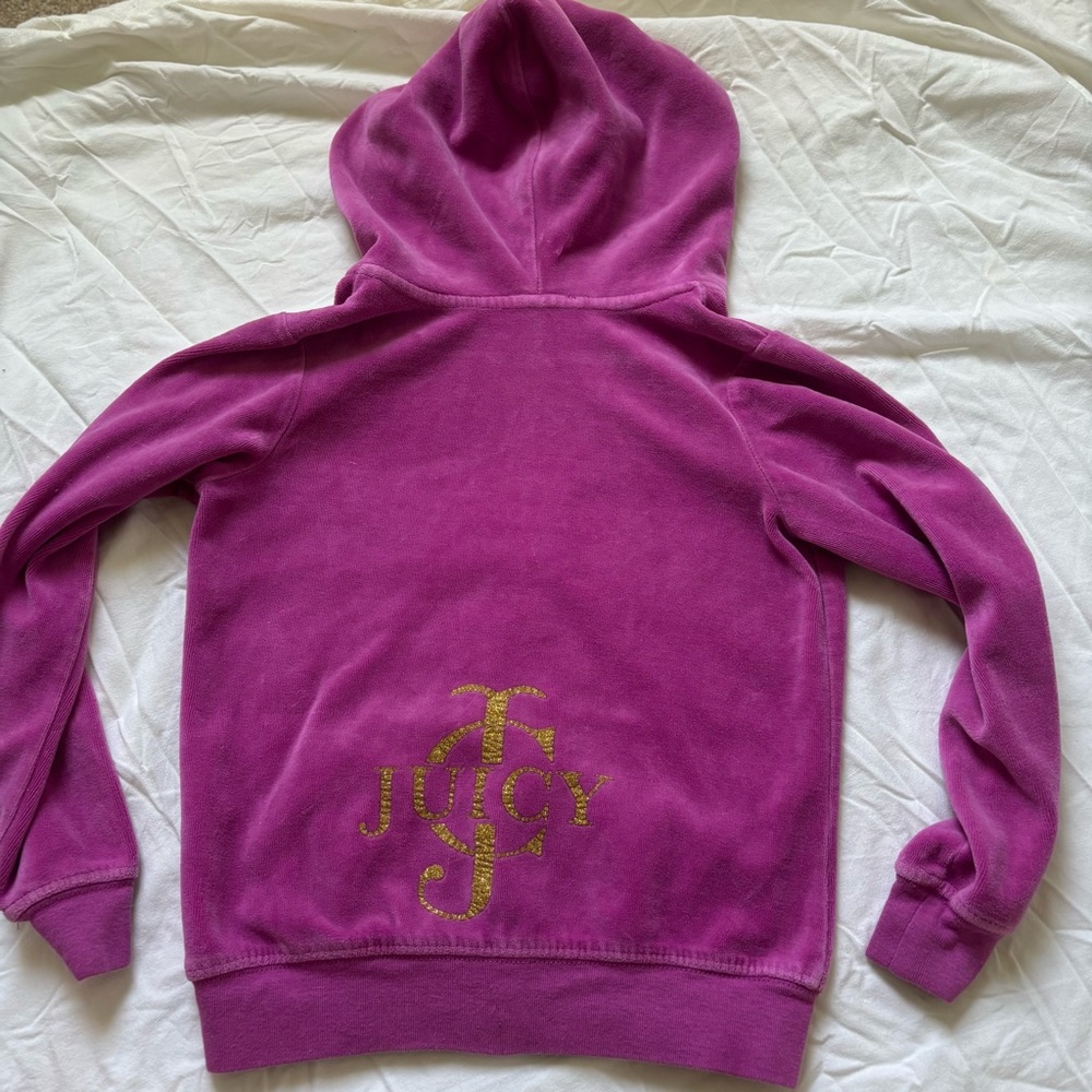 Juicy Couture Girls Hoodie with Gold Logo